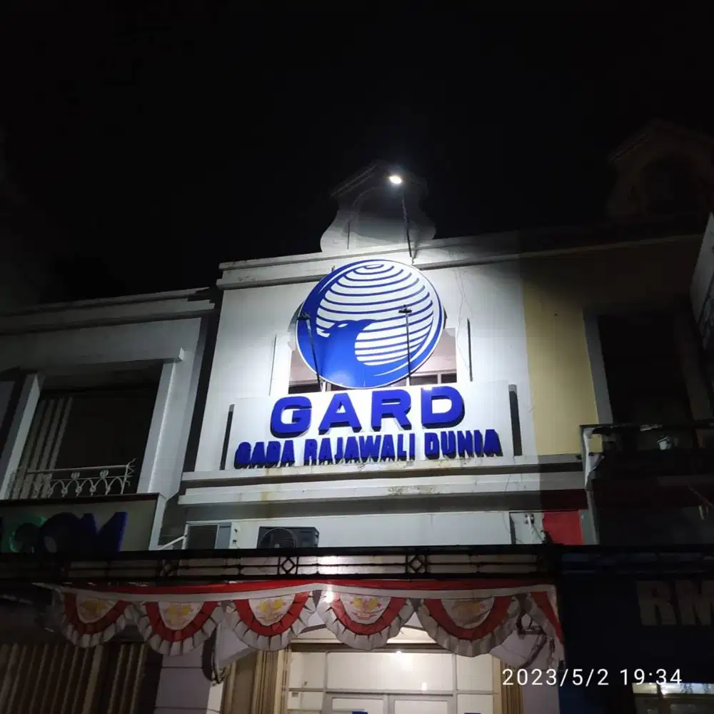 Neon Box Bulat/ Huruf Timbul/ Papan Nama/ Signage/ Jasa Reklame