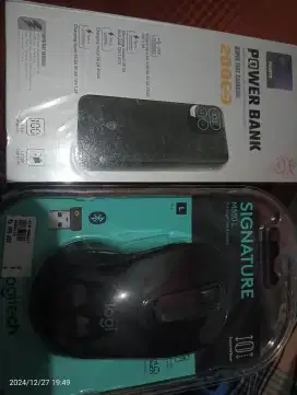 Power bank dan mouse ex doorprice