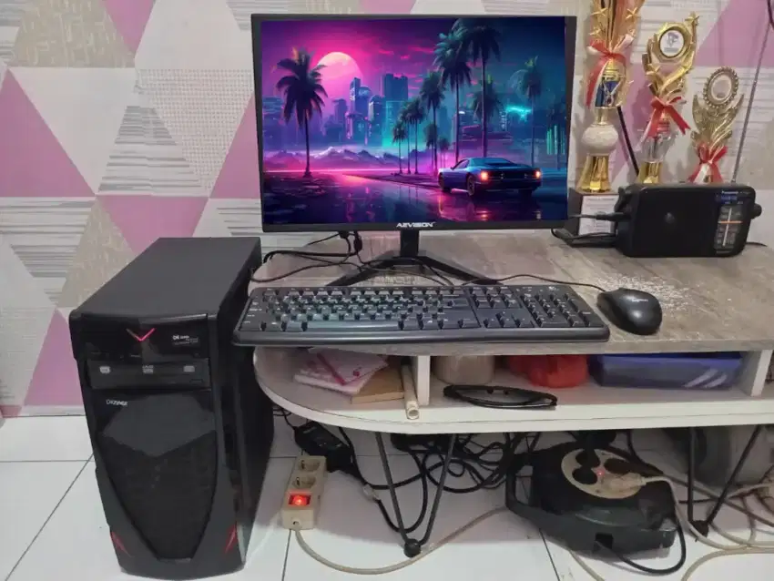 PC GAMING DESIGN I3 + LCD 16 + RAM 8 GB + HD 500 GB + GAMES FILM APP