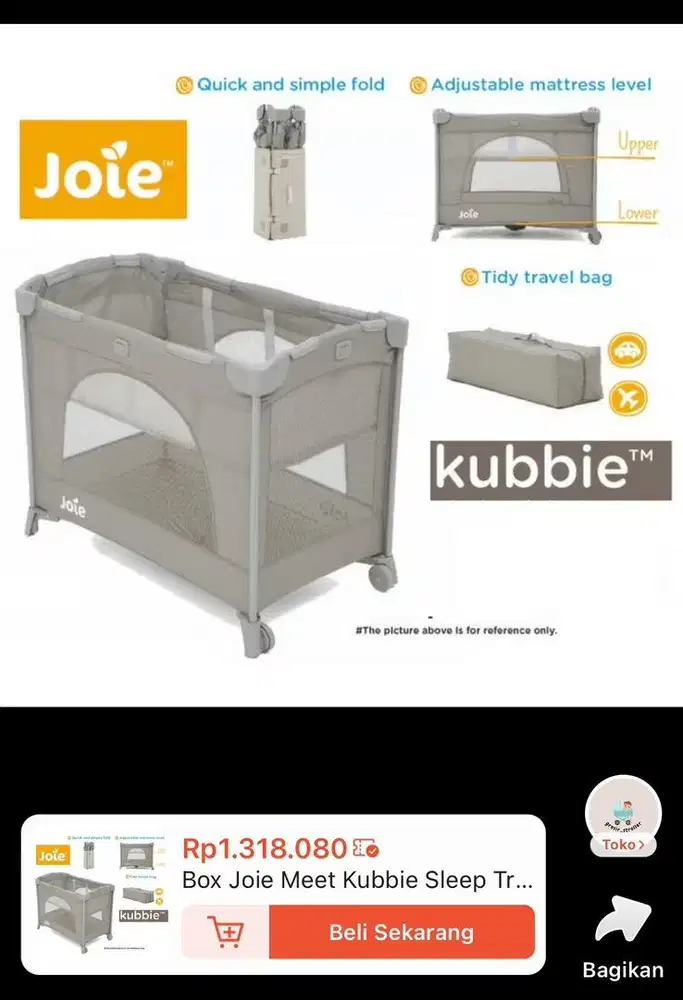 JOIE Meet Kubbie sleep Travel / Tempat tidur bayi