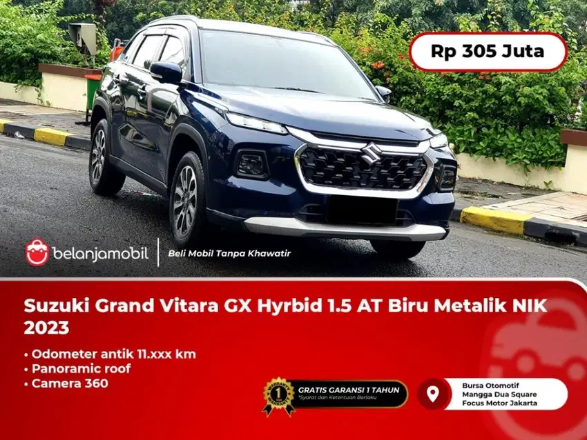 [KM ANTIK 11RB] Suzuki Grand Vitara GX Hyrbid 1.5 AT Biru 2023/2024