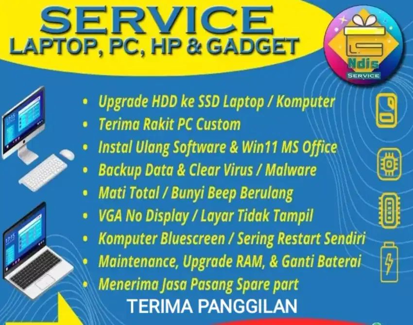 Service Panggilan Laptop Komputer install ulang tangerang jakarta