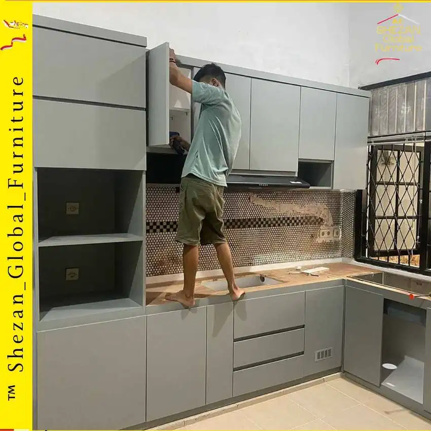 Jual kitchenset murah bisa custom harga terbaik kualitas premium