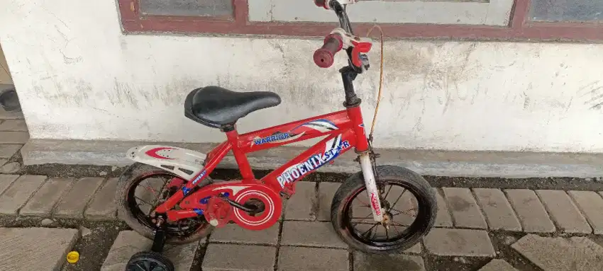 Sepeda BMX uk12 rangka kokoh rem pakem ban tebal semua siap pakai