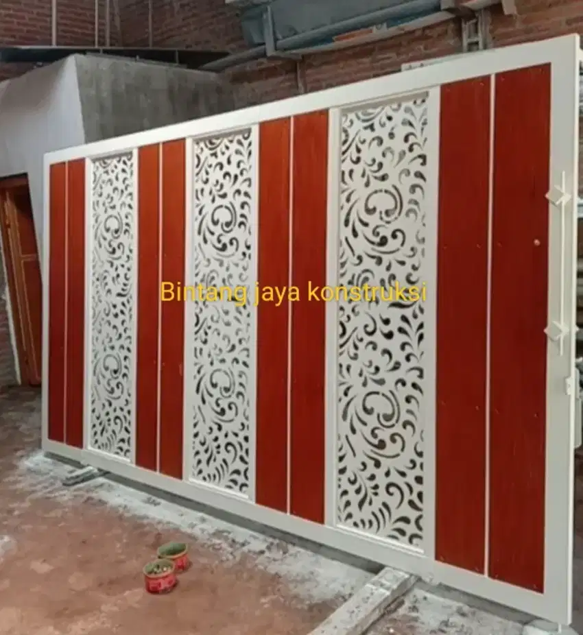 Pintu pagar laser cutting mewah