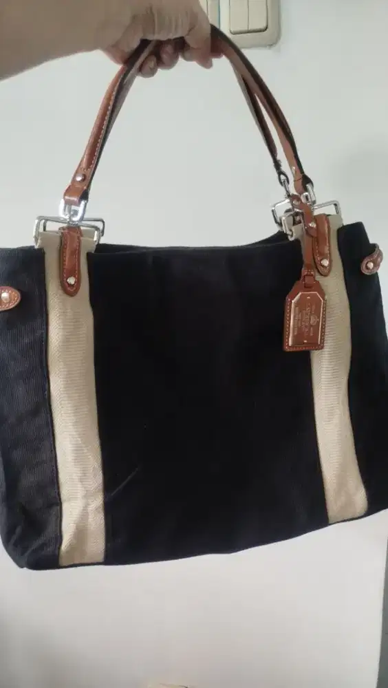 Hobo BAG RALPH LAURENT like new bahan codurroy