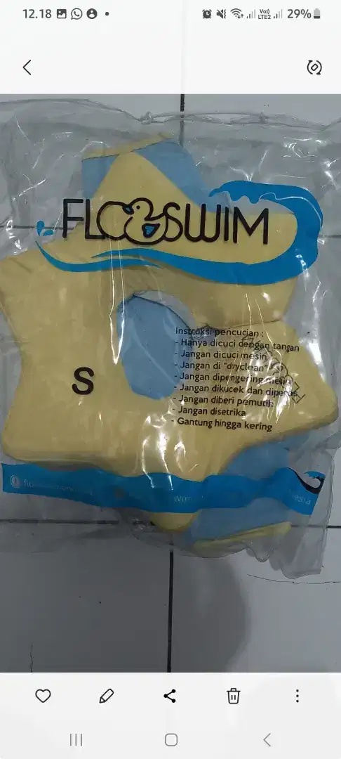 BAJU RENANG MENGAPUNG (FLOWSWIM)