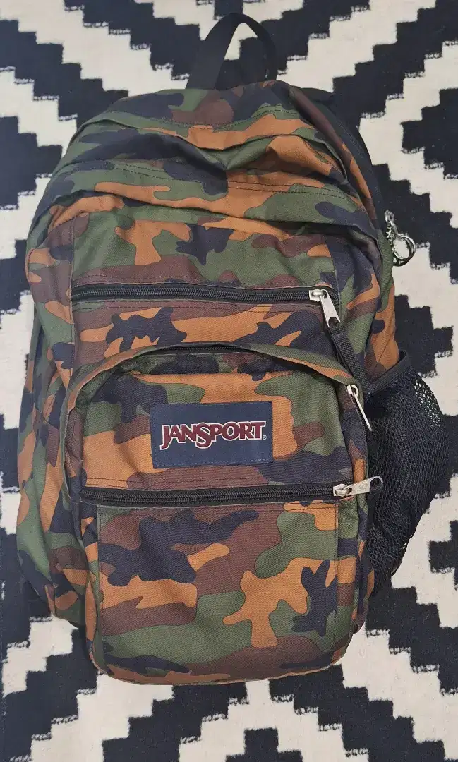 Jansport Big Student Backpack Surplus Camo Army Back Laptop 34 Liter