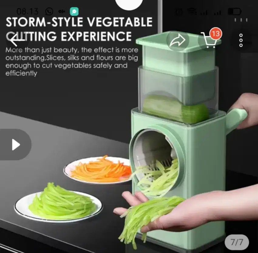 Vegetable cutter merk *Tuumyy* kreasi pemotong sayuran dan buah.