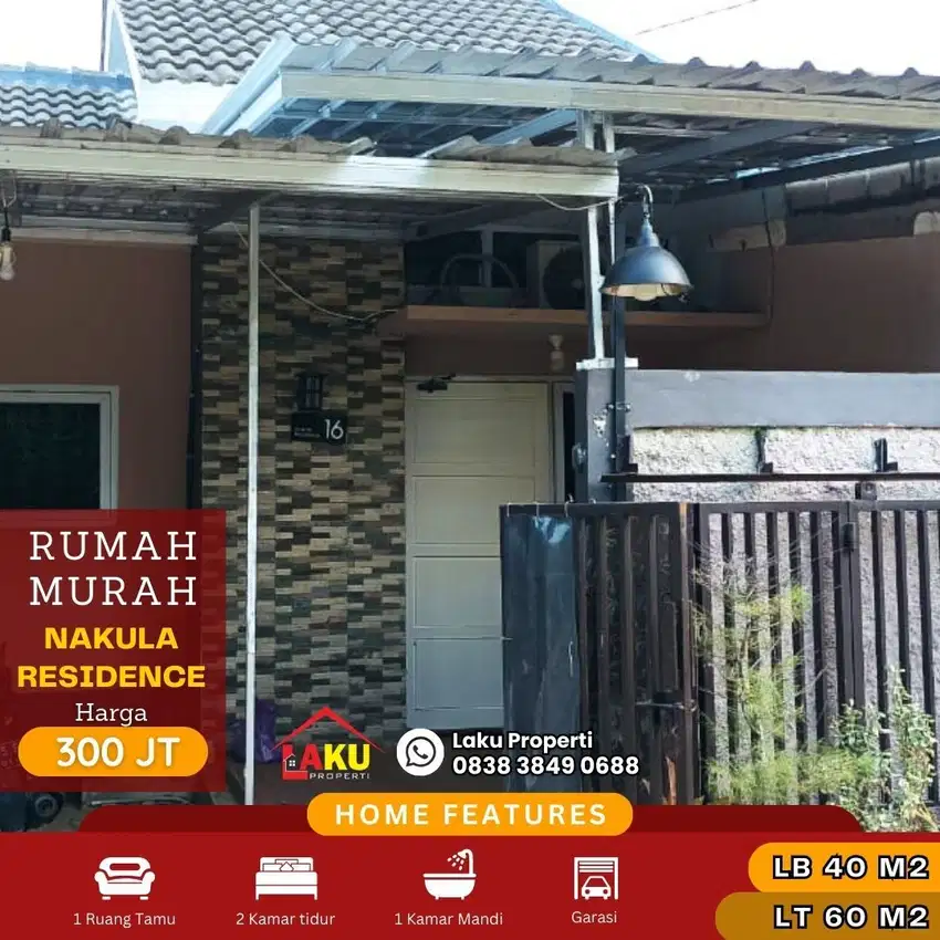 Rumah Murah Siap Huni di dalam Perumahan Nakula Residence Ungaran