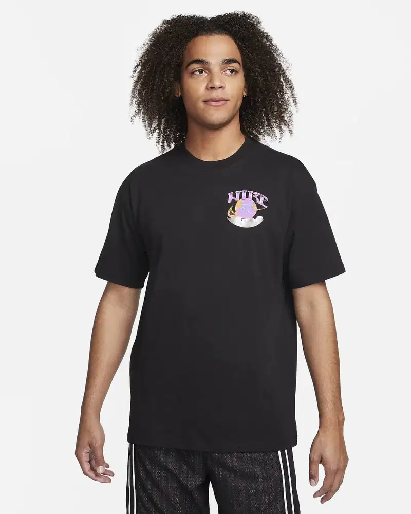 Nike Men's Swoosh Max90 Basketball T-Shirt - Black XL