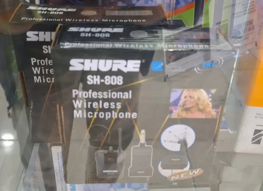 Mic Mikrofon Microphone Shure SH-808 Wireless Klip on
