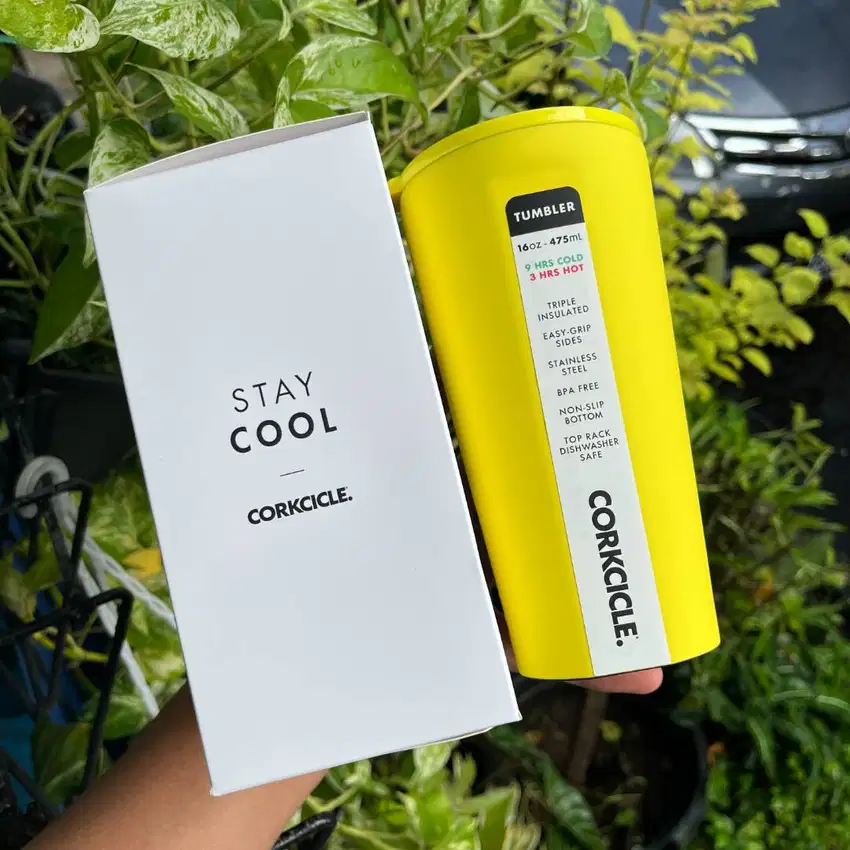 CORKCICLE Tumbler 16oz - Neon Yellow