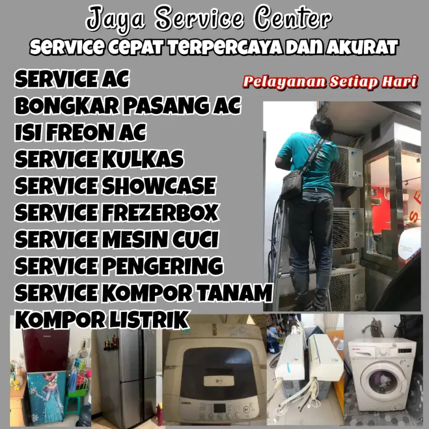 Service AC Kulkas Frezer Servis Mesin Cuci Bongkar Pasang AC Asemrowo