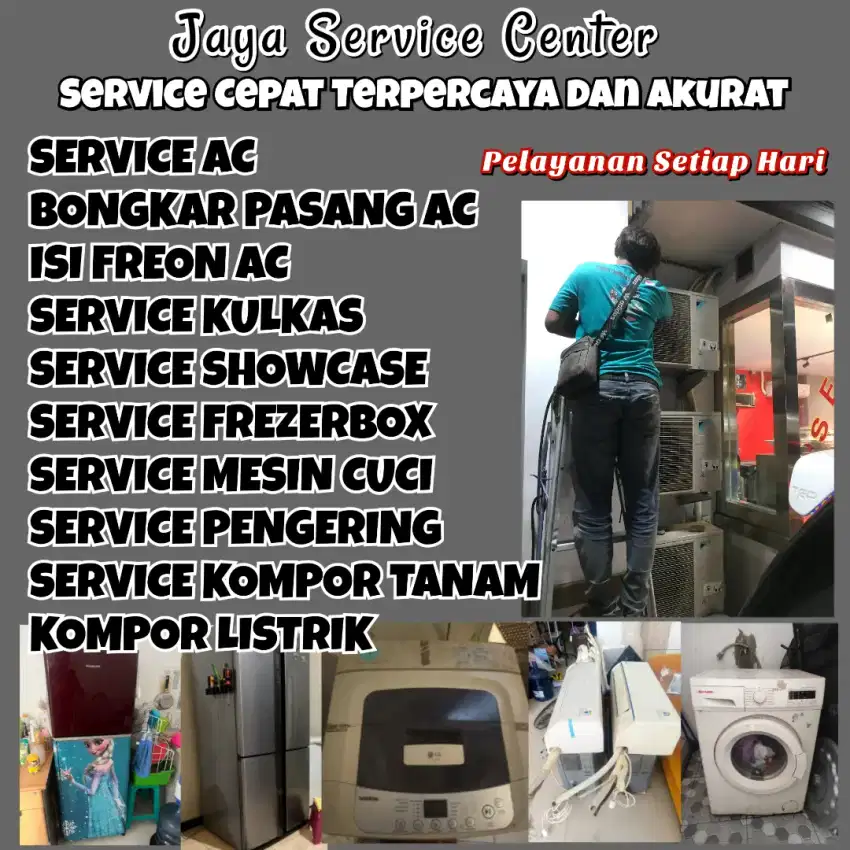 Service AC Bongkar Pasang AC Servis Mesin Cuci Kulkas Frezer Sawahan