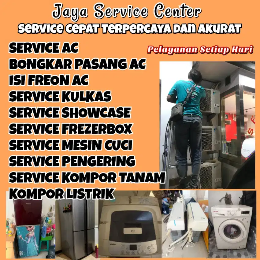 Service AC Mesin Cuci Kulkas Servis Frezer Bongkar Pasang AC Wonokromo