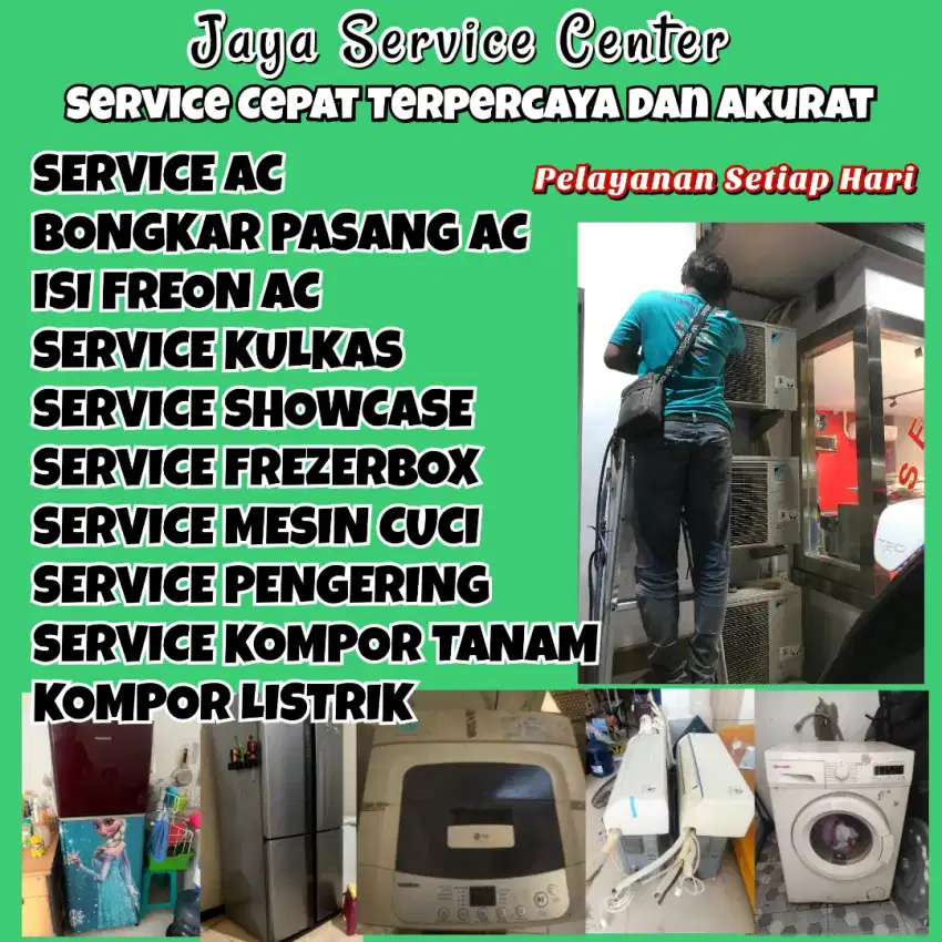 Service AC Kulkas Frezer Servis Mesin Cuci Bongkar Pasang AC Jambangan