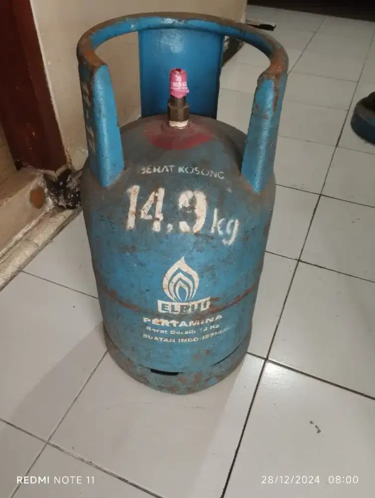 tabung elpiji biru 12kg isi segel