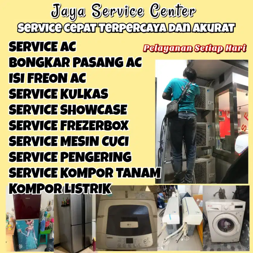 Service AC Kulkas Frezer Servis Mesin Cuci Bongkar Pasang AC Gedangan