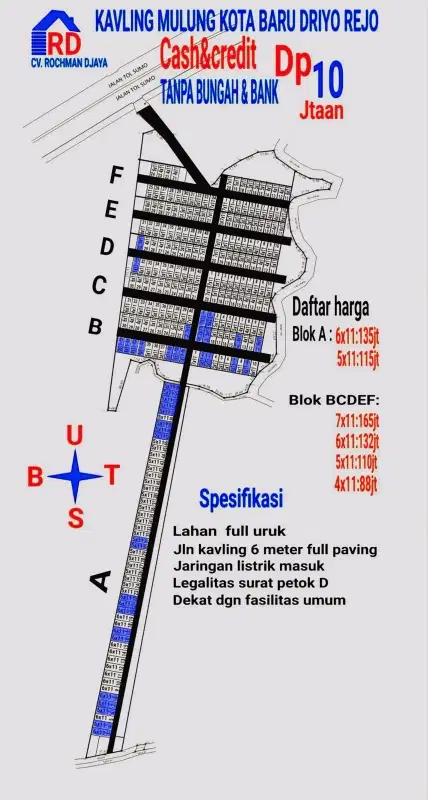 Kavling mepet mastip Karangpilang sepanjang kredit Dp 10jt