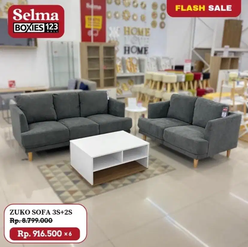 Sofa set bahan fabric