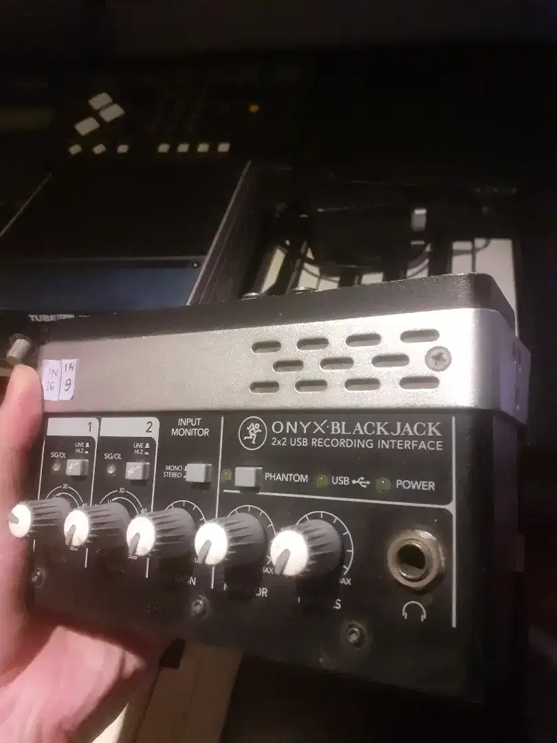 Audio interface/soundcard mackie Onyx blackjack