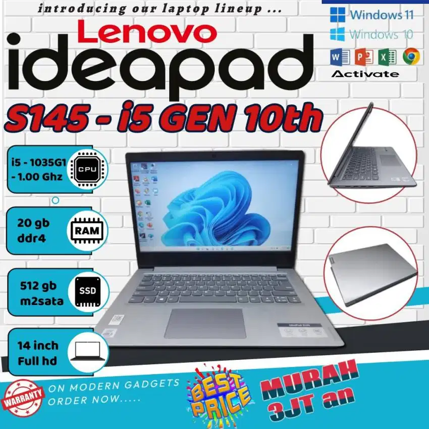 LENOVO IDEAPAD S145 / i5 GEN 10 / RAM 8GB 14 Inc  AK/NK