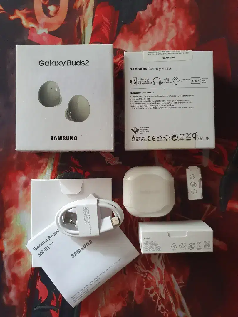 Samsung Buds2 Olive Original Mulus