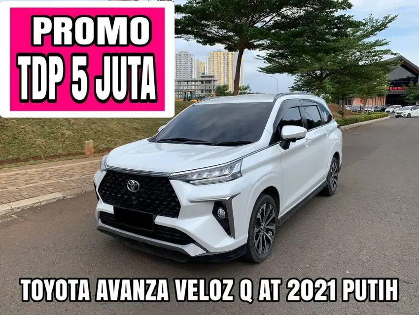 TOYOTA AVANZA VELOZ 1.5 Q AT 2021 PUTIH KM 29RB PROMO DP MINIM