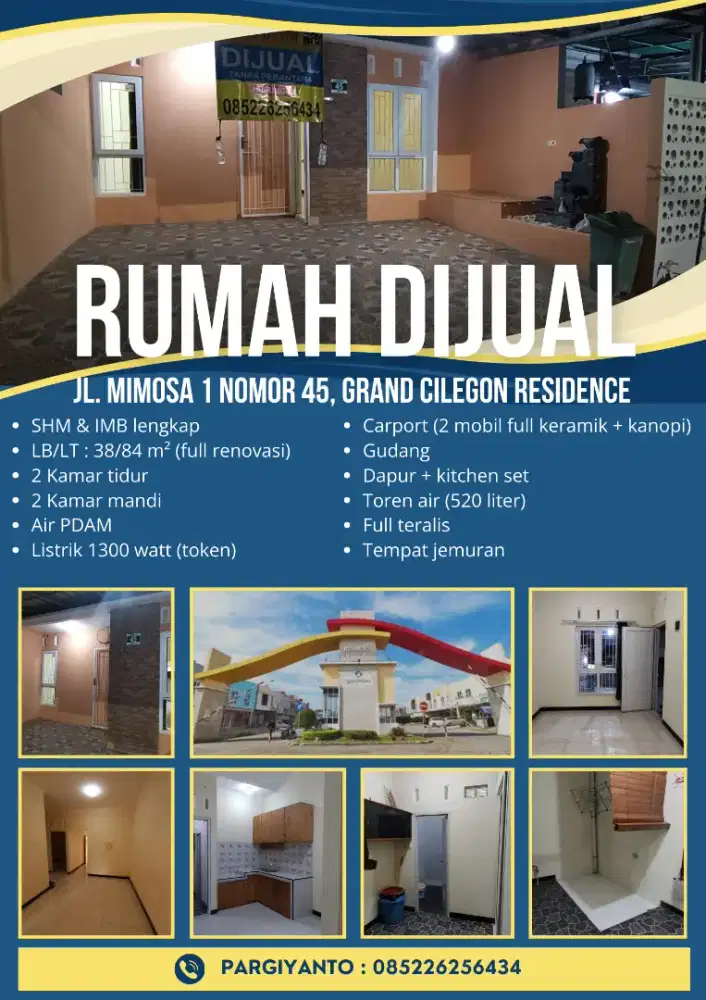 Dijual Rumah Murah Second Cluster Siap Huni di Grand Cilegon Residence