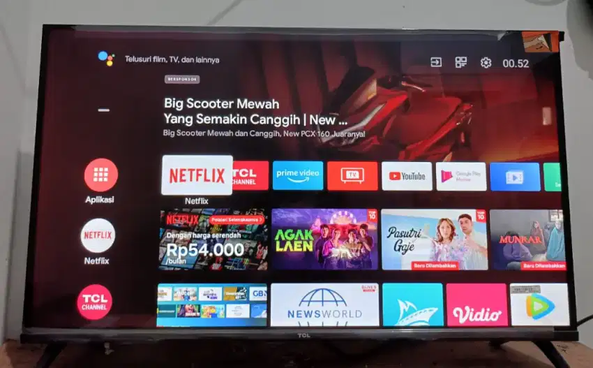 Dijual cepat Android TV TCL 32 inch