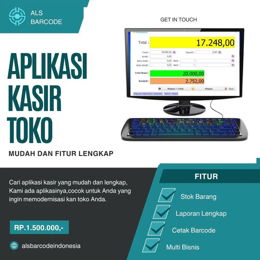 Aplikasi kasir untuk toko atau distirbutor