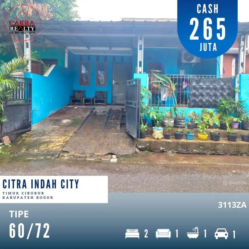 Rumah Minimalis Simple Siap huni ada Pagar & Kanopi 3113ZA