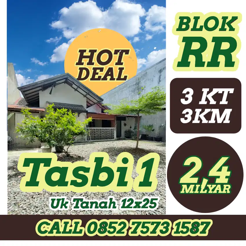 Hot deal rumah dijual komplek Tasbi 1 / tasbih 1