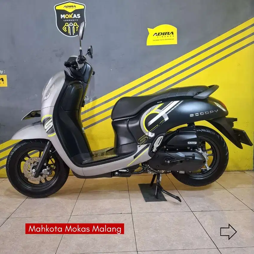 Honda NEW Scoopy Sporty 2024 KM Low Unit Mewah SS Lengkap