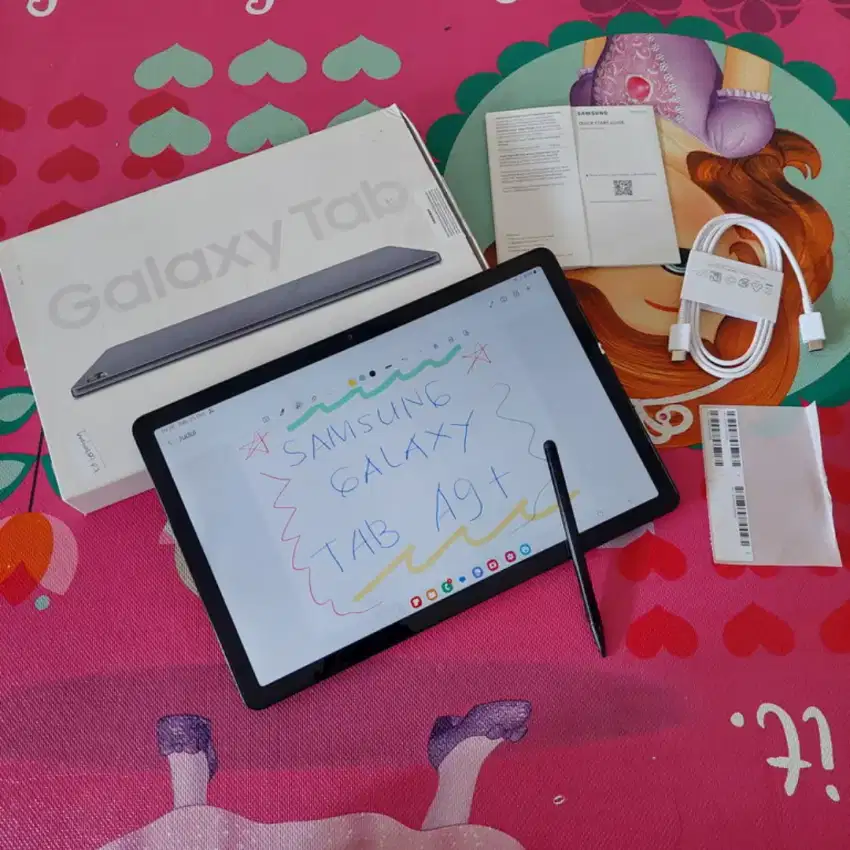 Samsung Galaxy Tablet A9+ Tab A9 plus Fullset ORI SEIN mulus like new