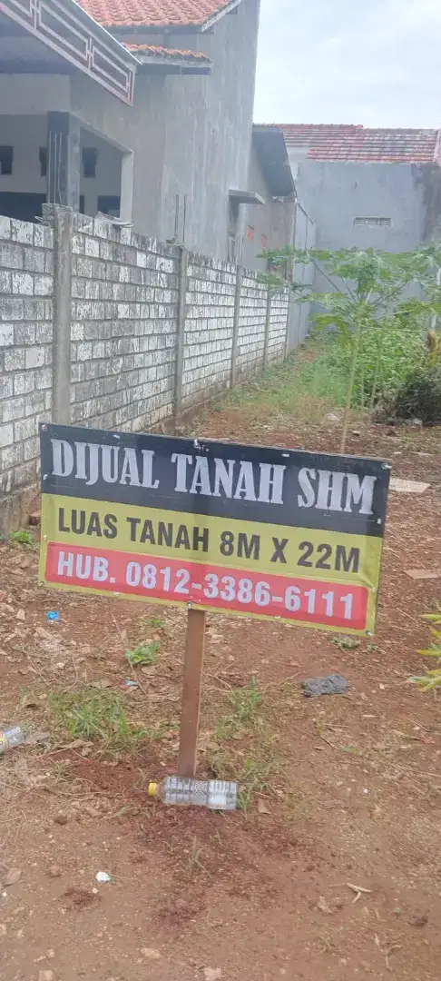 Jual tanah murah per meter 1.750.000,- tanpa perantara