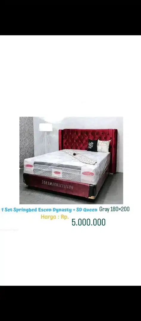 Dijual 1 set springbed econ dinasty