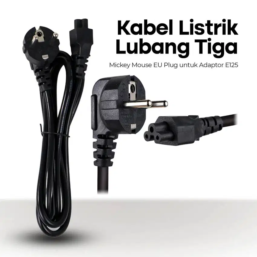 Kabel Power Laptop Colokan Listrik Adaptor Charger Netbook / Notebook