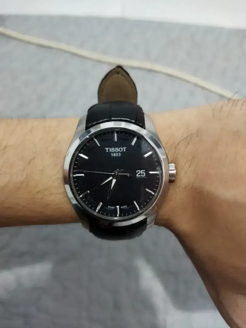 Tissot leather black