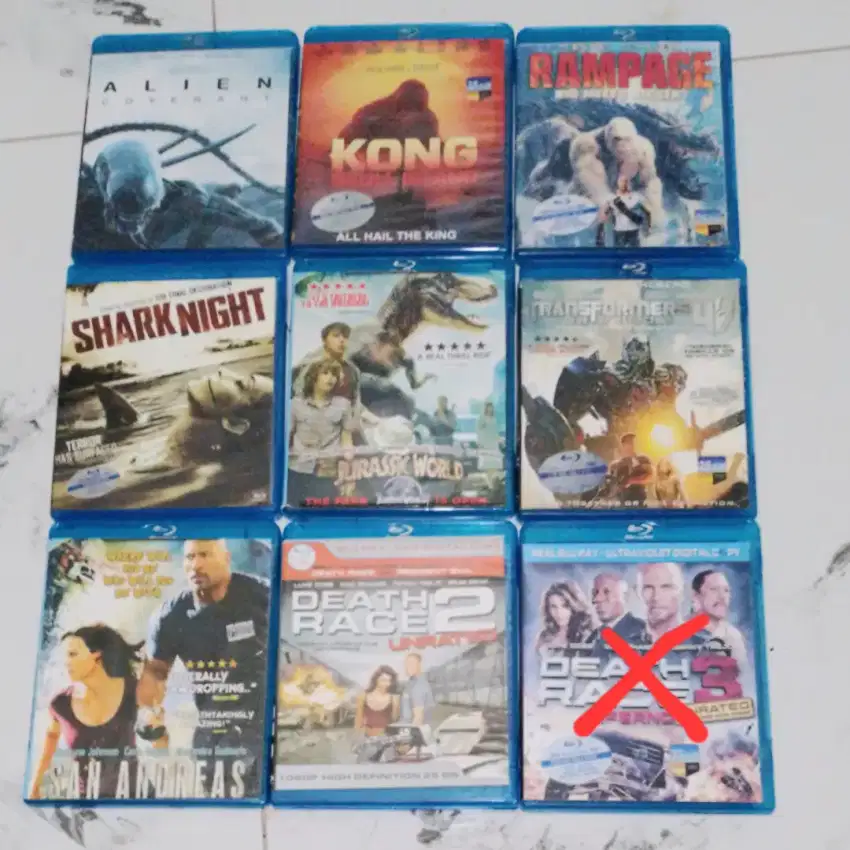 KOLEKSI BLU RAY DISC FILM-FILM ACTION, HOROR, DRAMA