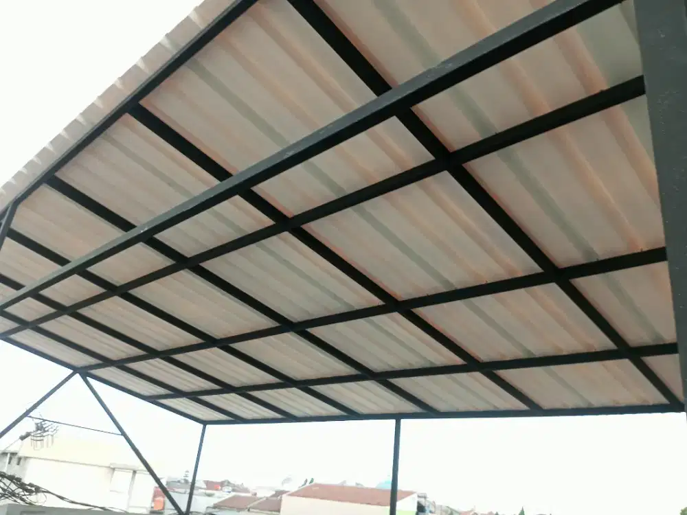 7079,kanopi atap alderon,spandek,kaca,plafon pvc,baja ringan,pagar