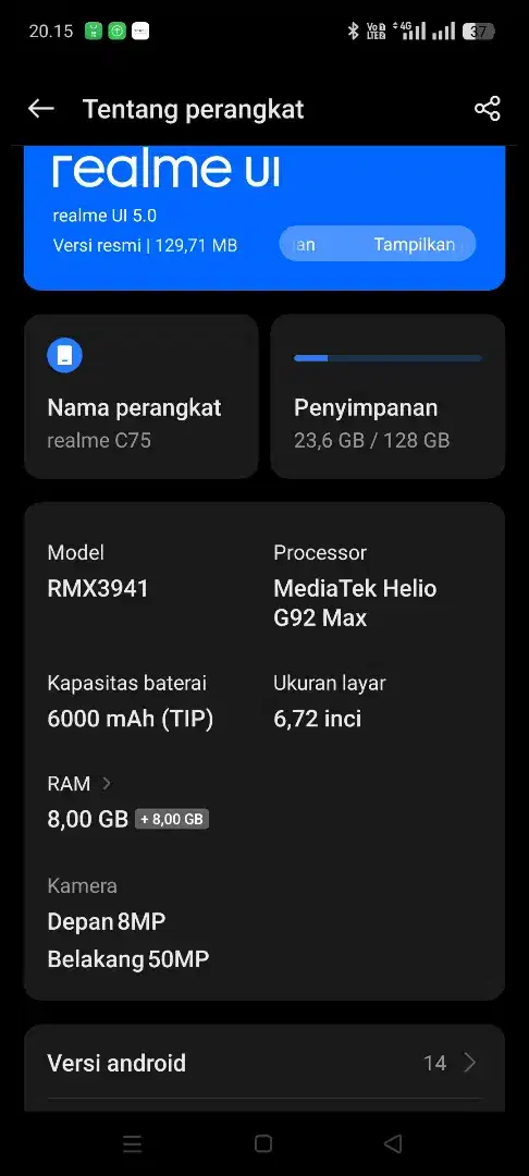 Realme c75 8/128