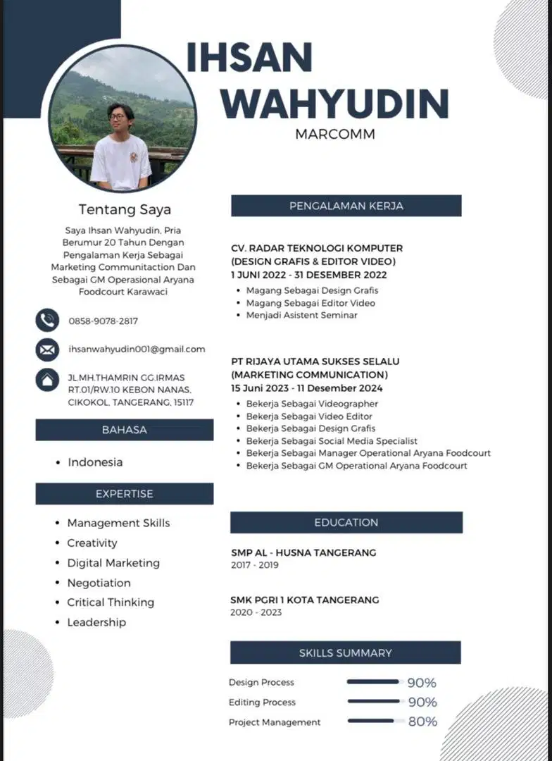 Sedang mencari pekerjaan Content Creator & Editor