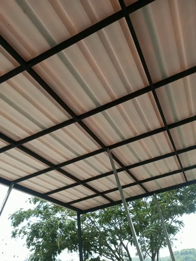 Kanopi atap alderon twinwall berongga