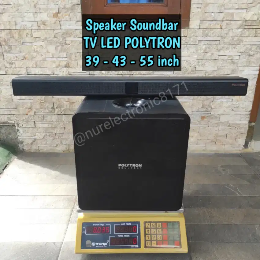 Speaker soundbar tv led polytron 39 - 55 inch