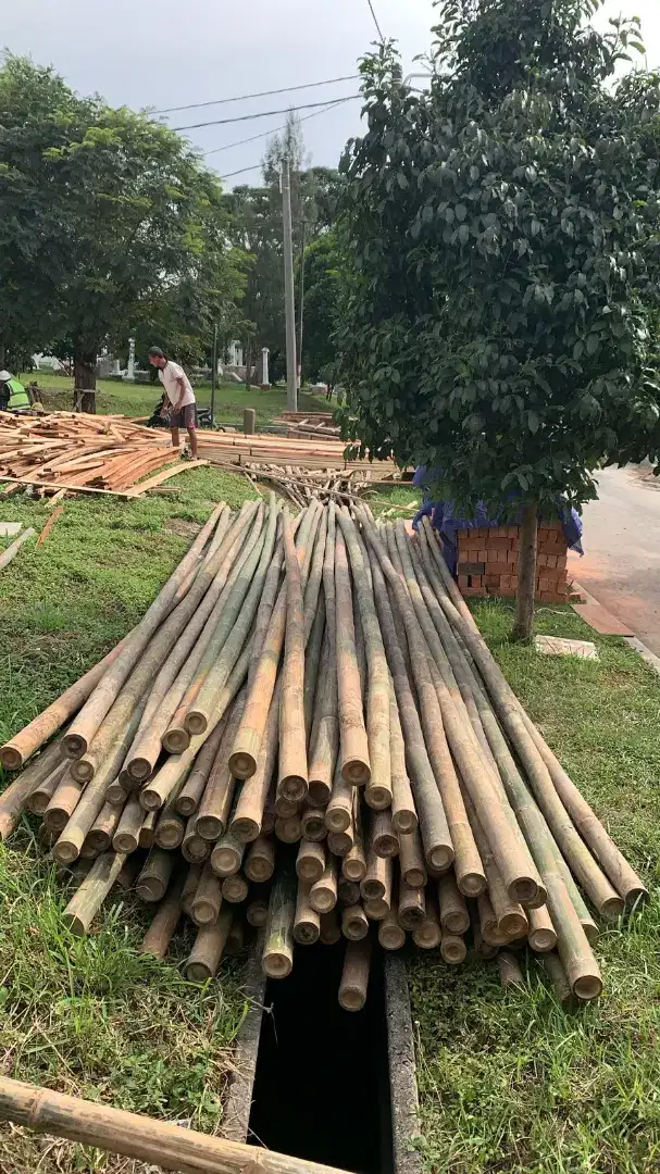 Jual bambu dan kaso proyek