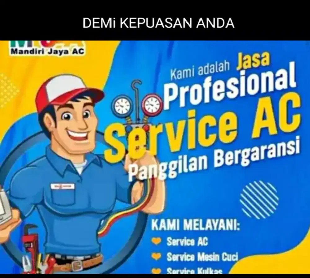 Jasa service AC kulkas, mesin cuci,dan bongkar  pasang ac