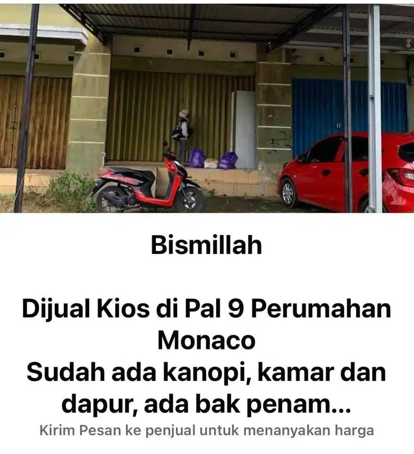 Di jual kios perumahan