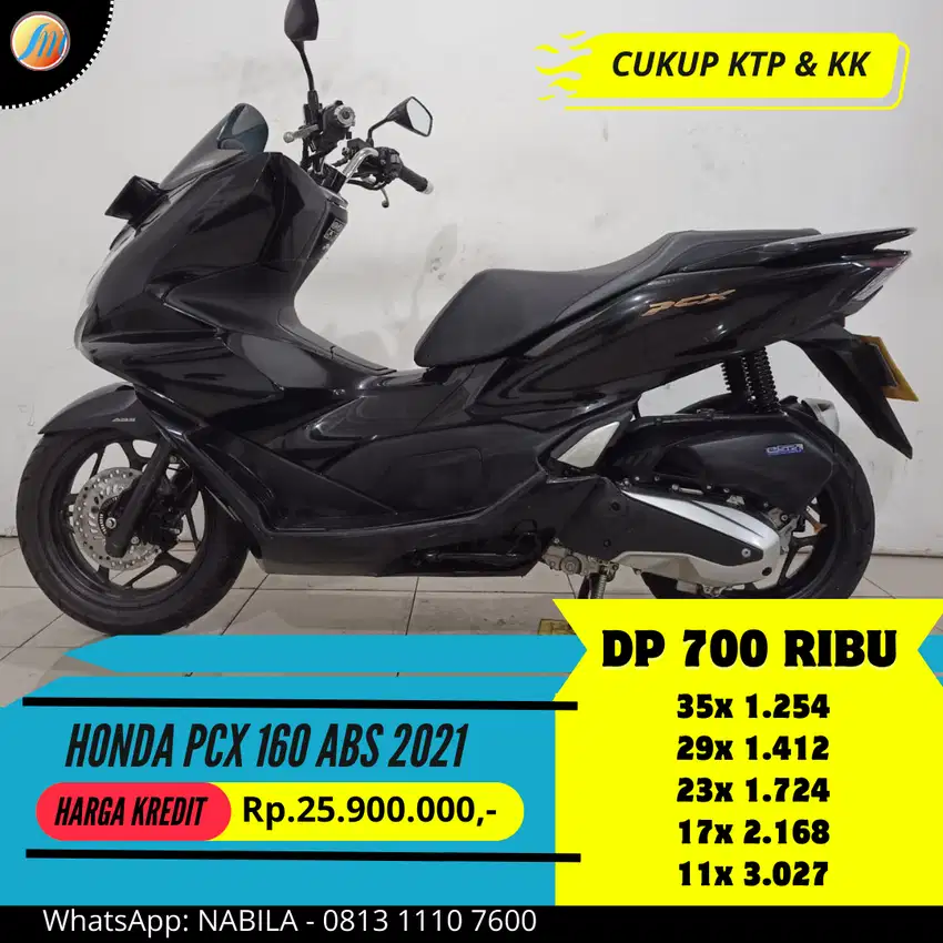 DP 700RIBU - HONDA PCX 160 ABS 2021 SEKEN BERGARANSI PAJAK PANJANG